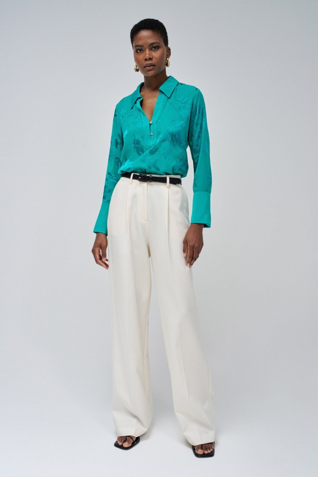 BLOUSE WITH DEVORÉ TEXTURE