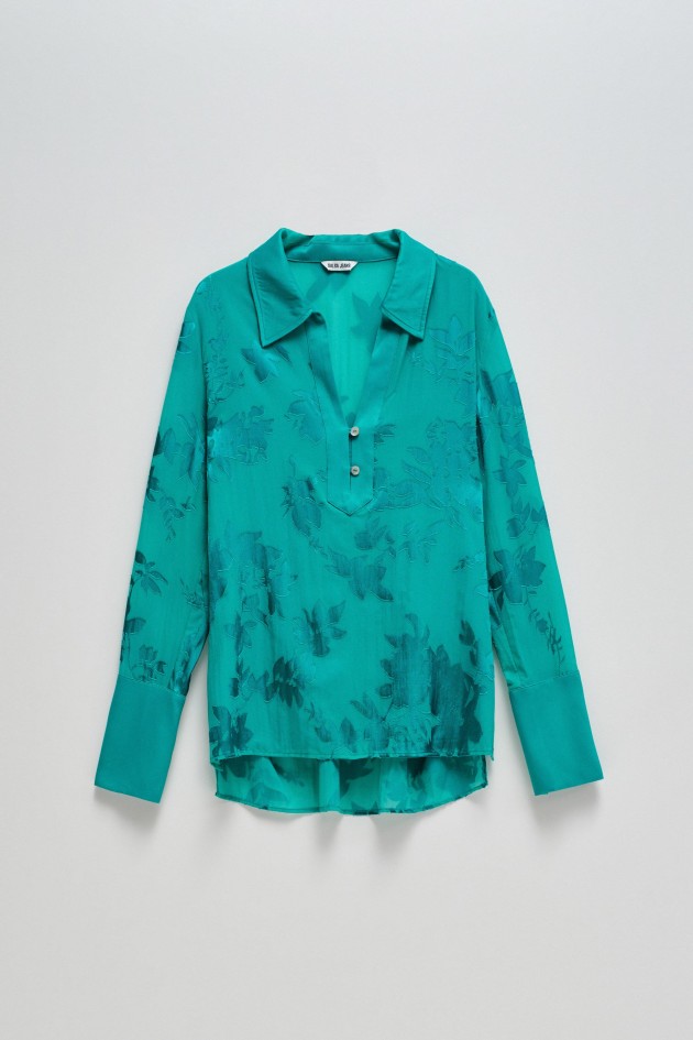 BLOUSE WITH DEVORÉ TEXTURE