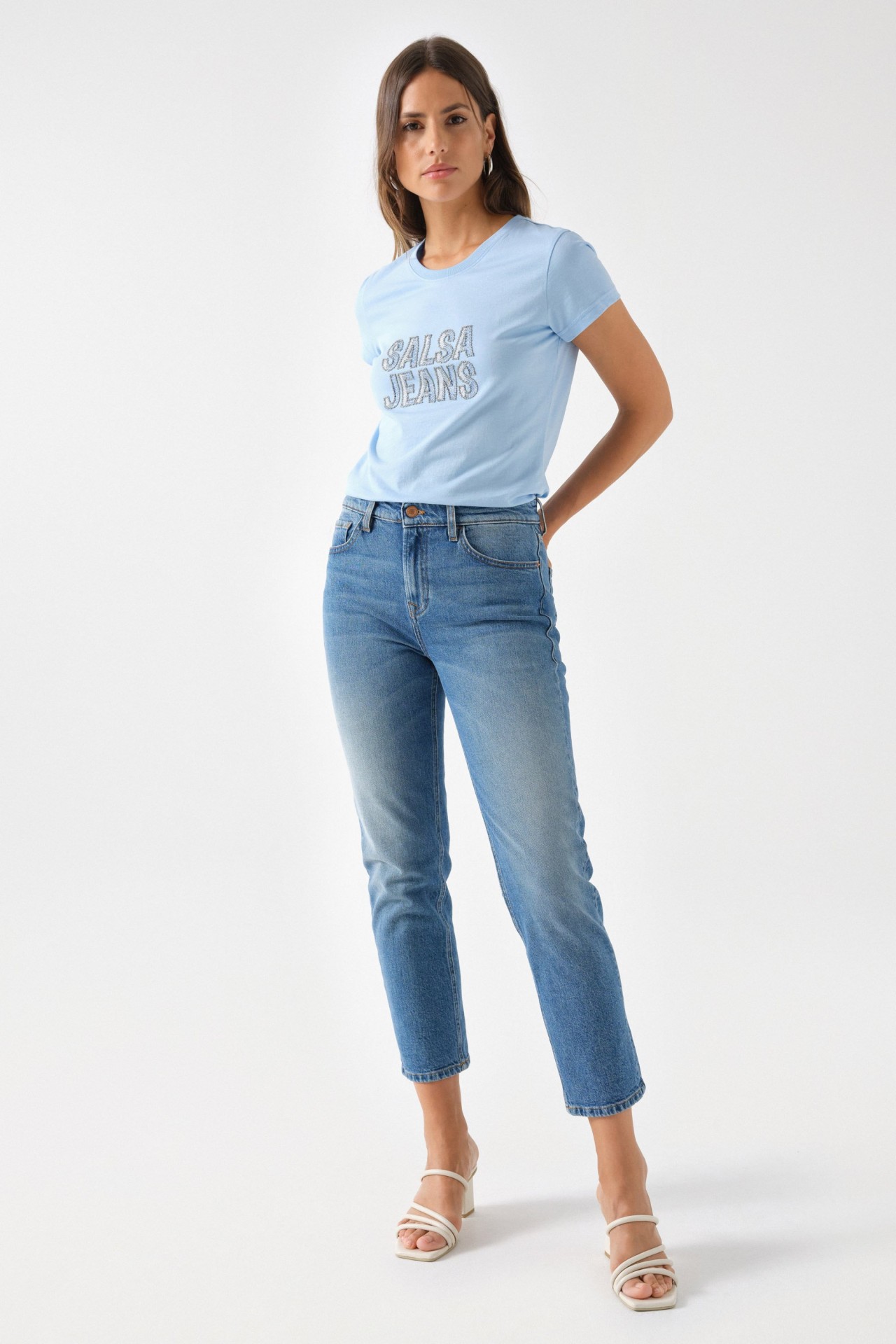 T-SHIRT AVEC LOGO BRILLANT