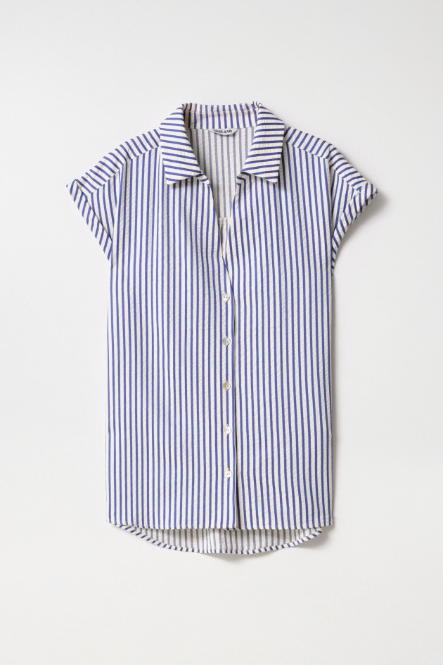 CAMISA DE MANGA CORTA A RAYAS