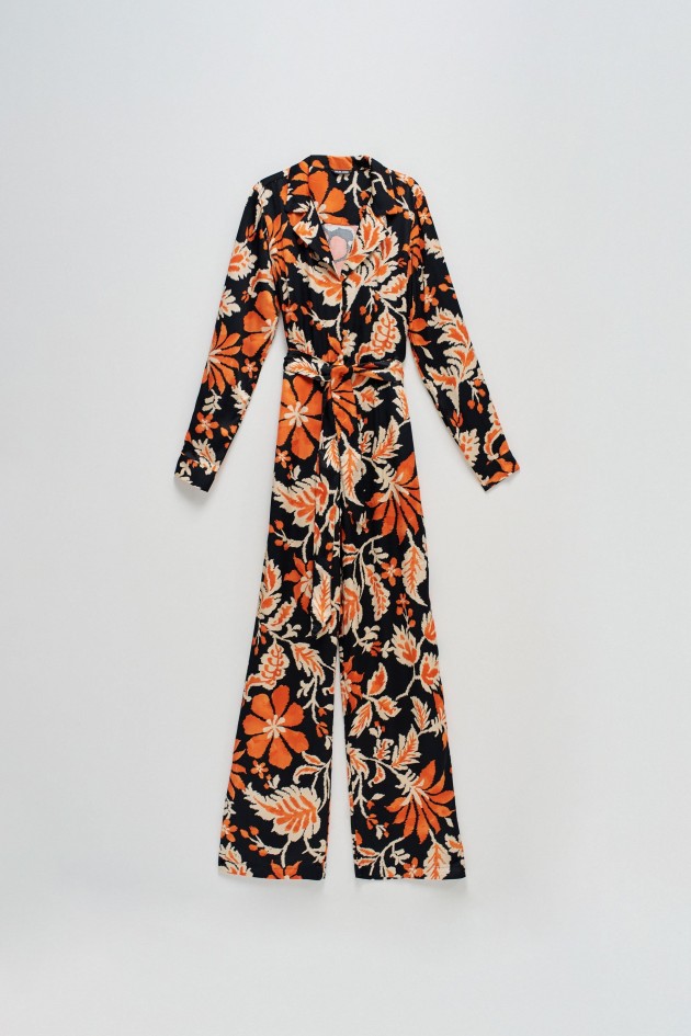 JUMPSUIT MIT BLUMENMUSTER