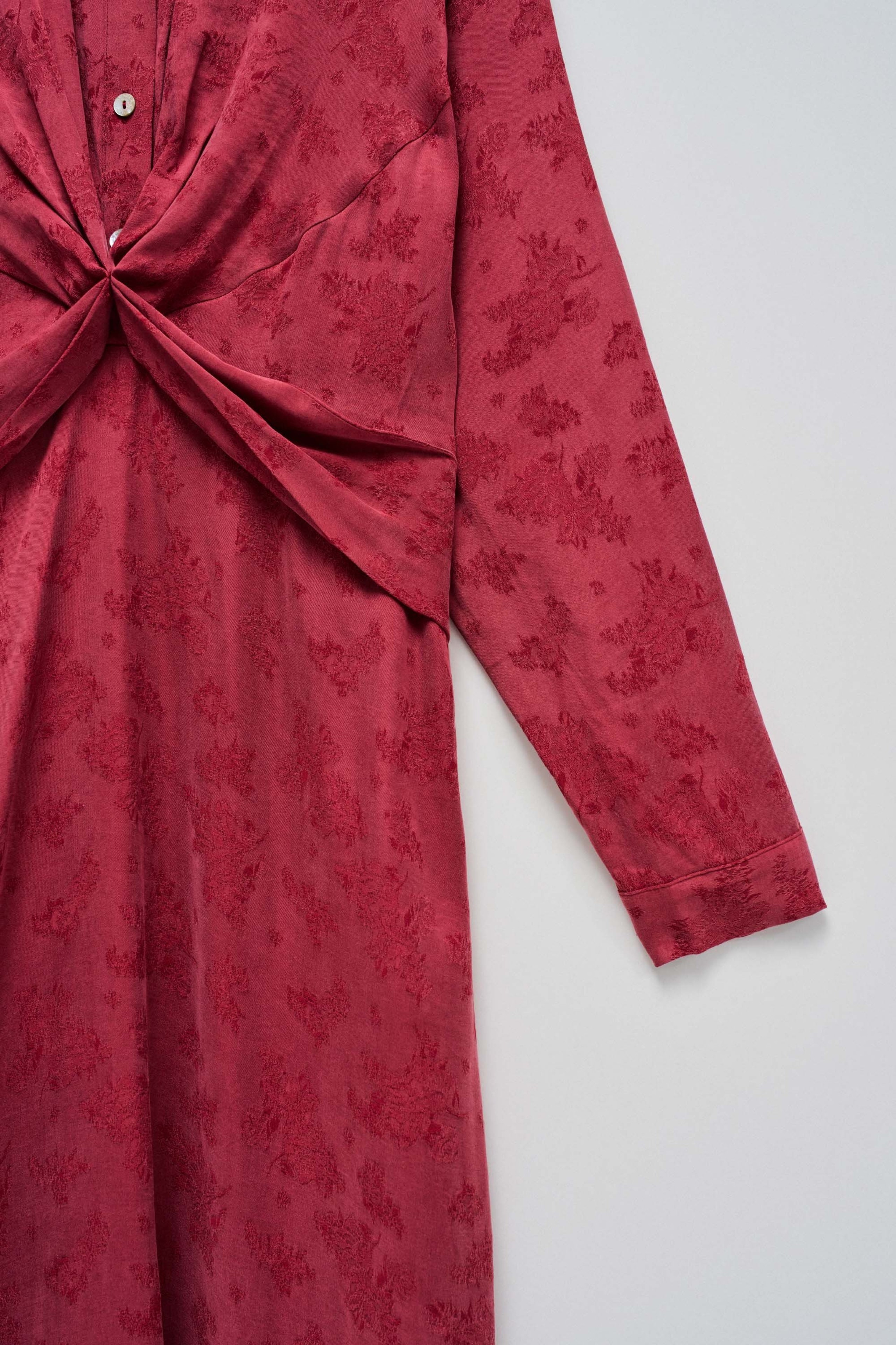 other stories red wrap dress & OTHER STORIES Relaxed Pleated Detail Wrap Dress