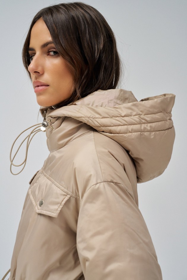 MANTEAU MATELASSÉE AVEC ÉLASTIQUE