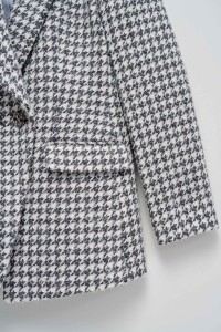 CHECKED TWEED BLAZER