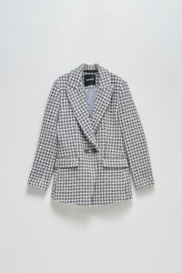 CHECKED TWEED BLAZER
