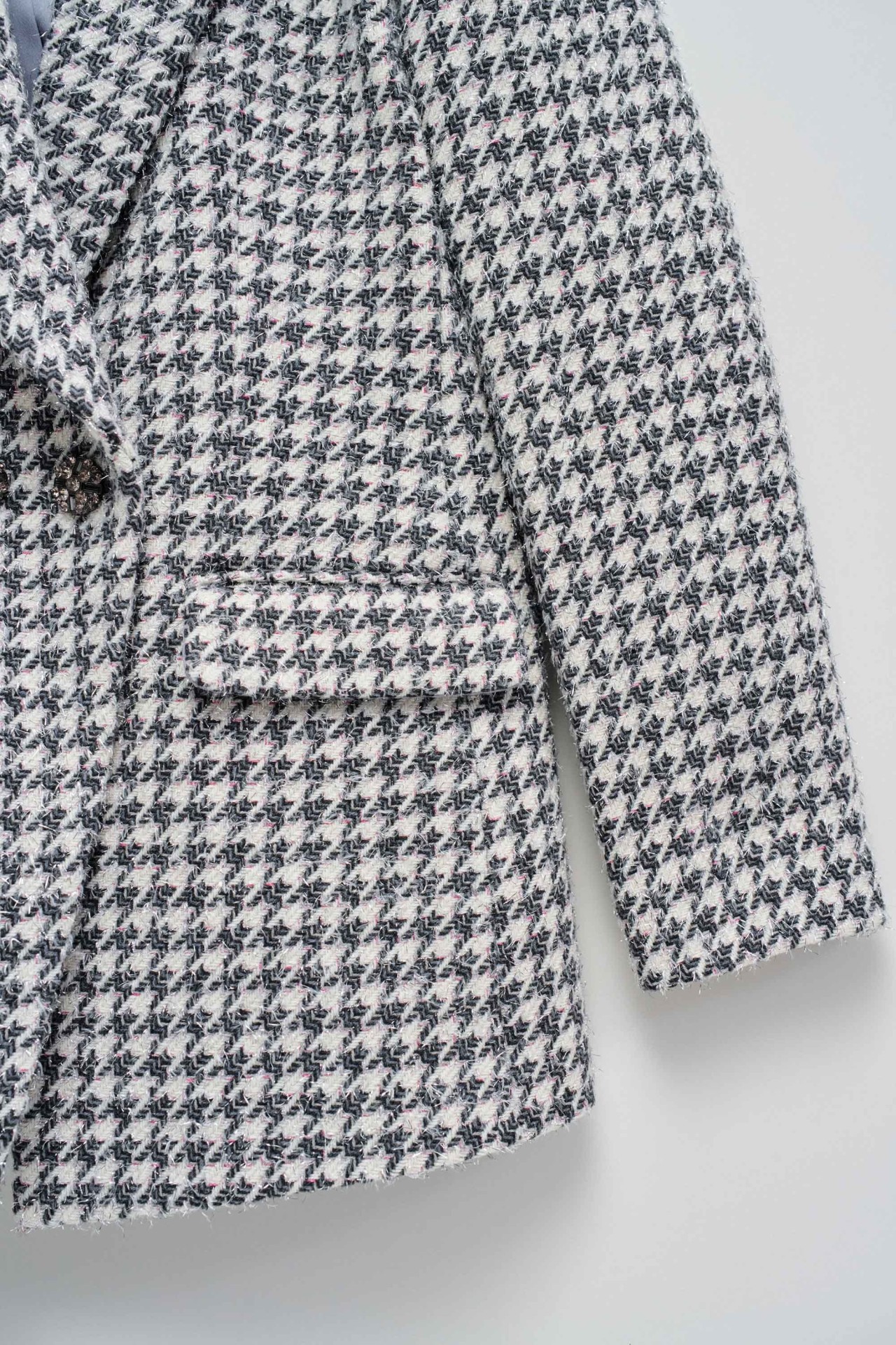 BLAZER EN LANA A CUADROS