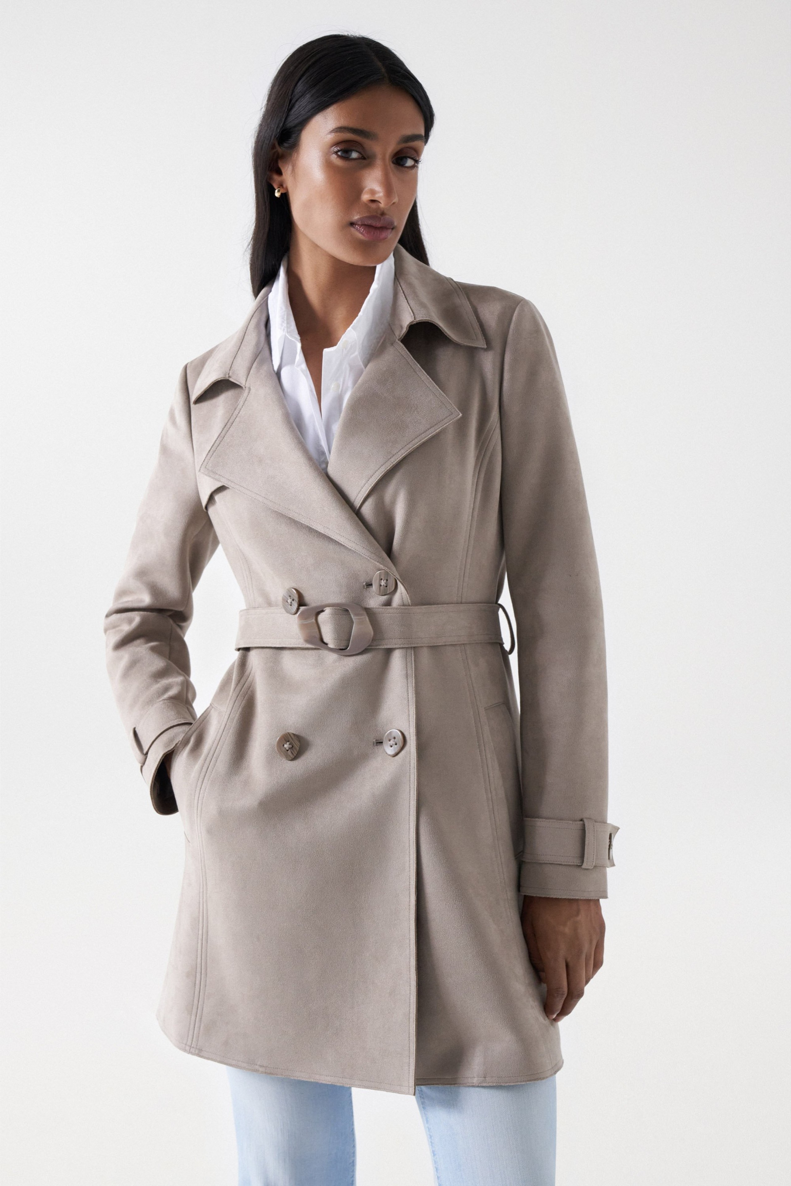 Trench Vetement En Daim Pour Femme TRENCH COATS REGULAR SALSA JEANS