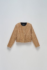 GOLDEN BOMBER JACKET WITH SEQUINS
