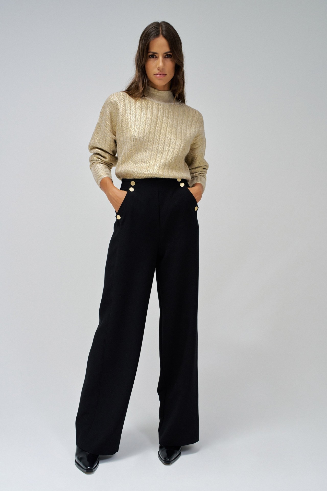 HALF TURTLENECK SWEATER
