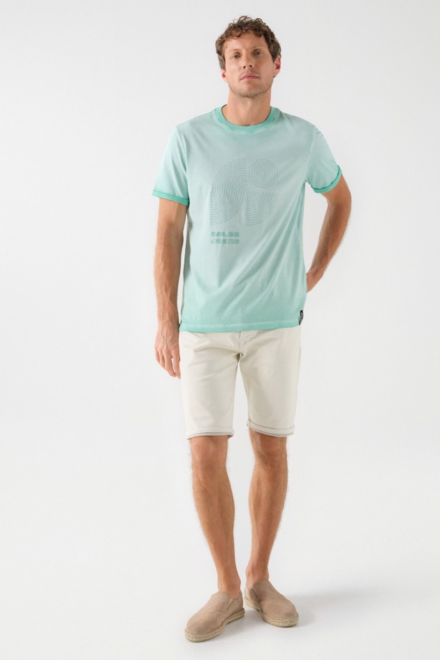 T-SHIRT EN COTON IMPRIMÉ
