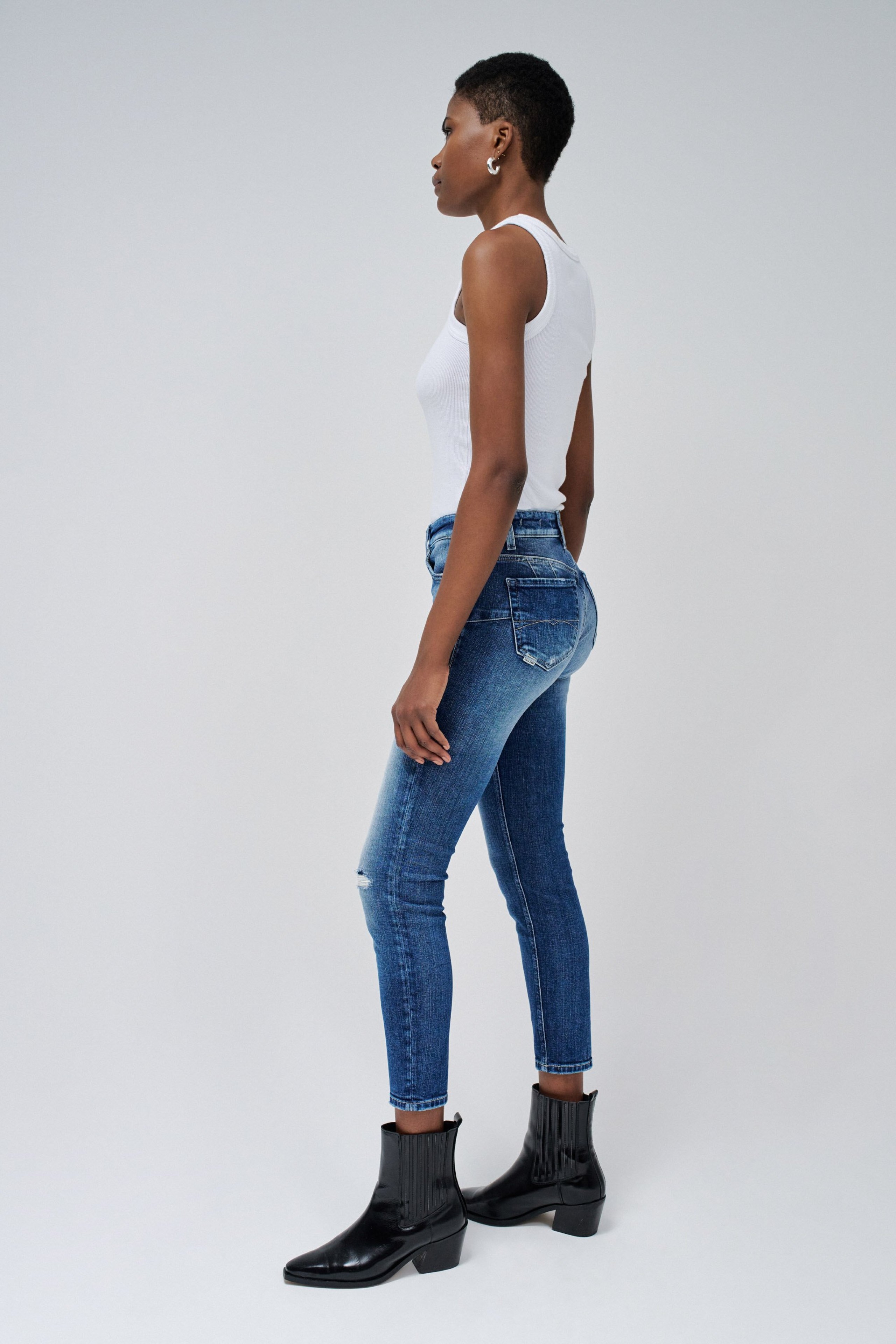 JEANS DESTINY PUSH UP CROPPED SKINNY