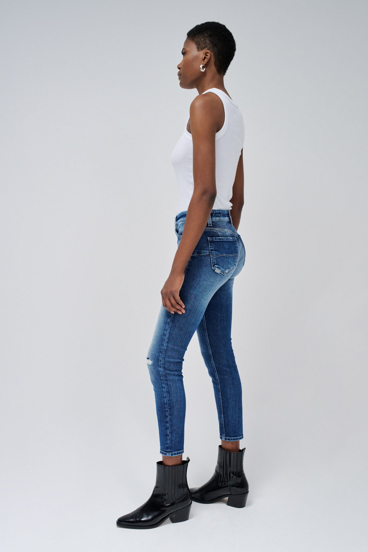 JEANS DESTINY PUSH UP CROPPED SKINNY