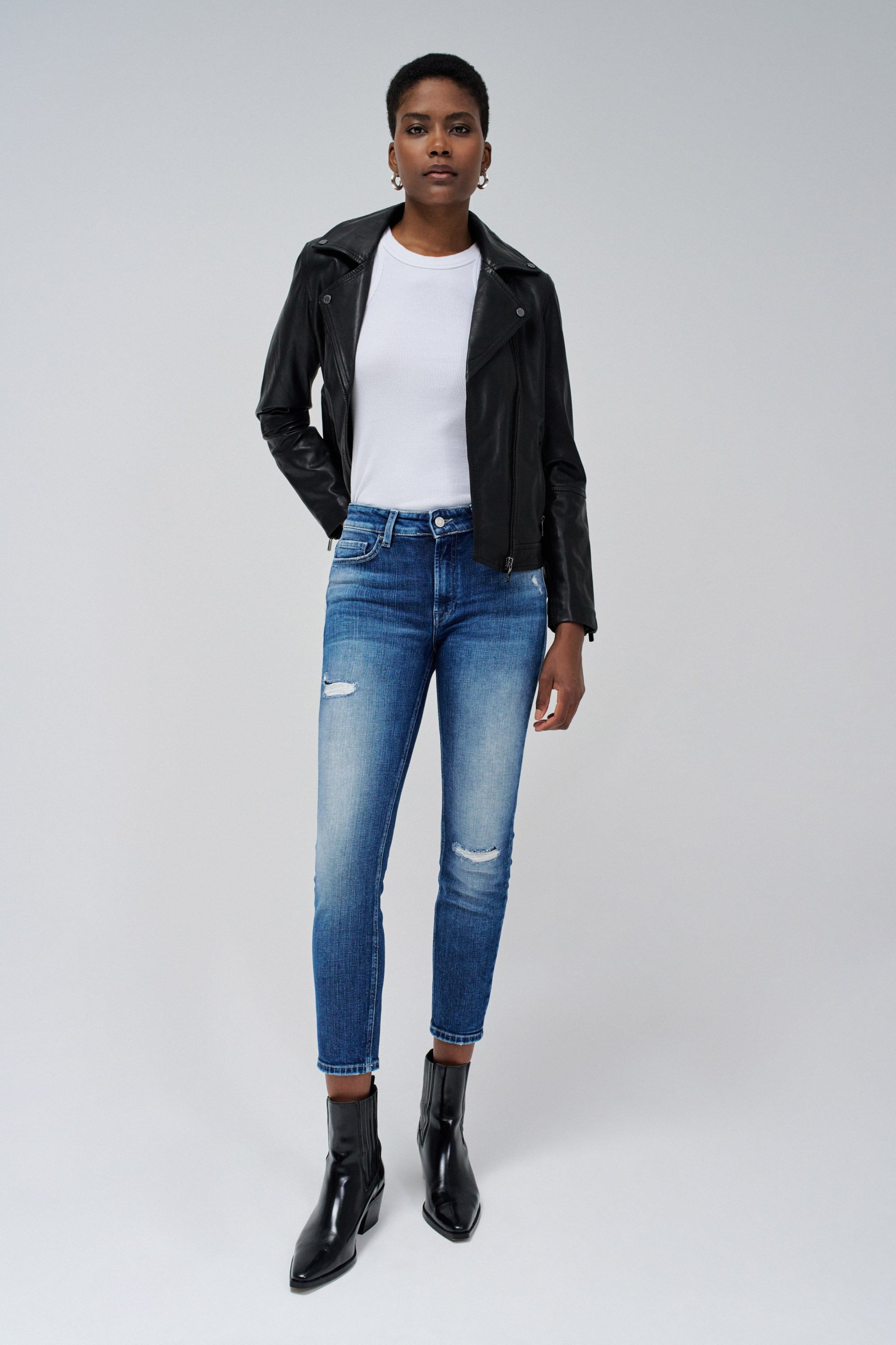 JEANS DESTINY PUSH UP CROPPED SKINNY