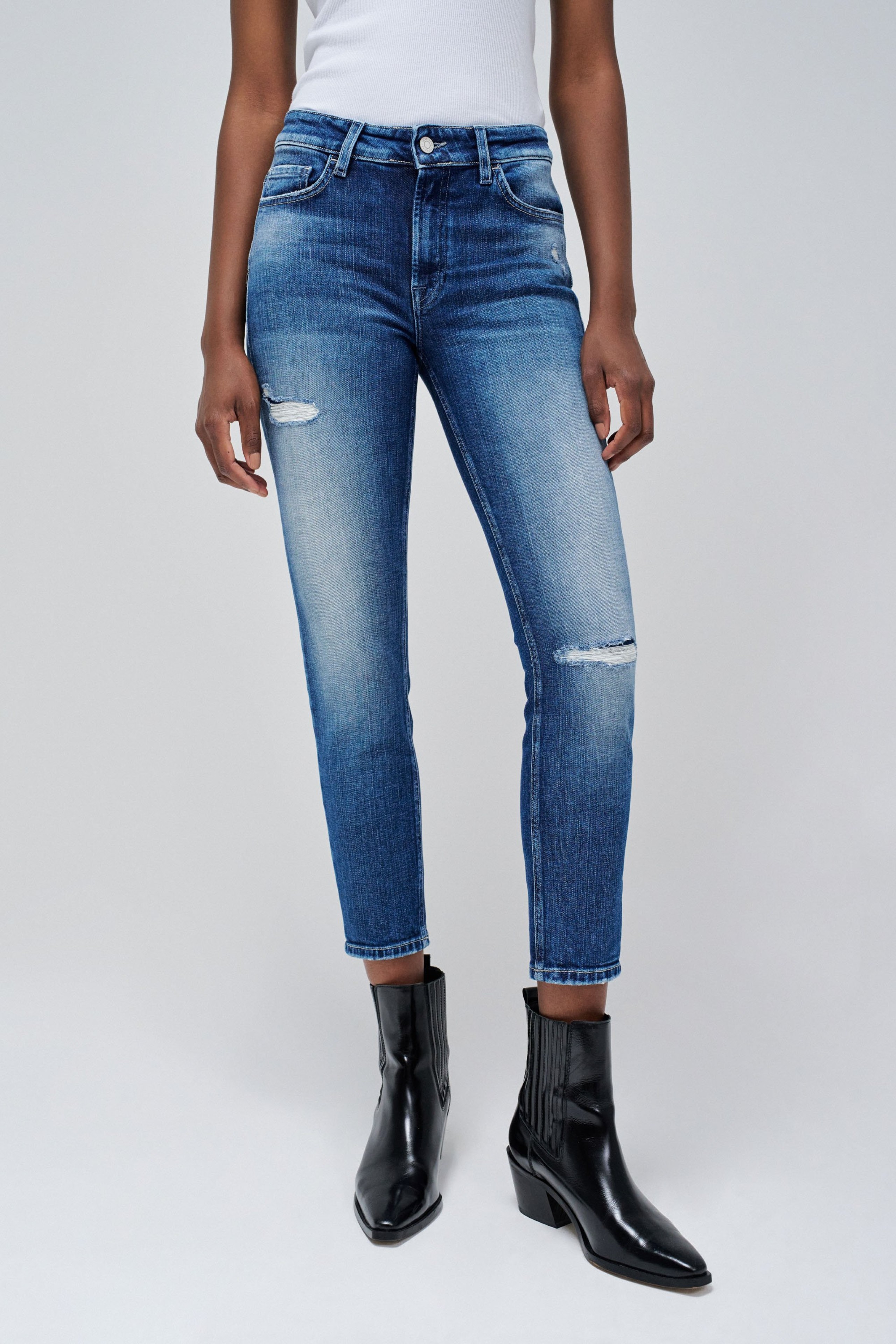 JEANS DESTINY PUSH UP CROPPED SKINNY