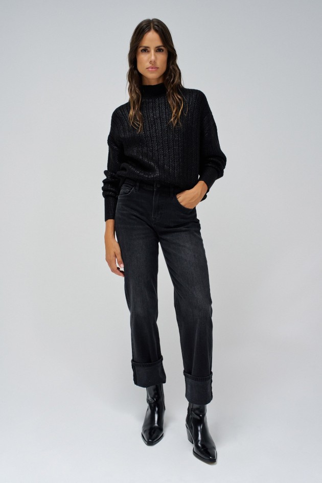 HALF TURTLENECK SWEATER