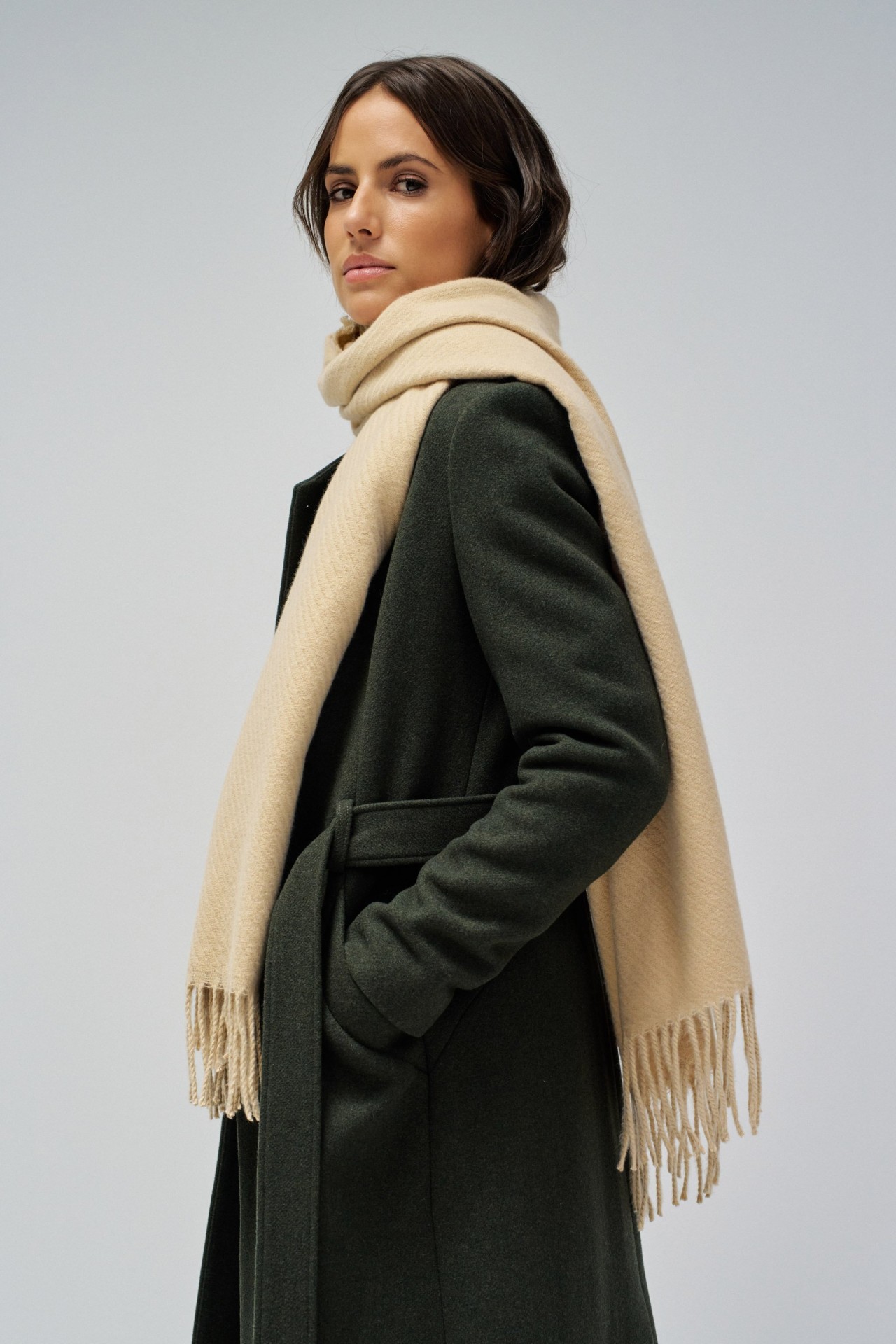 FRINGED SCARF