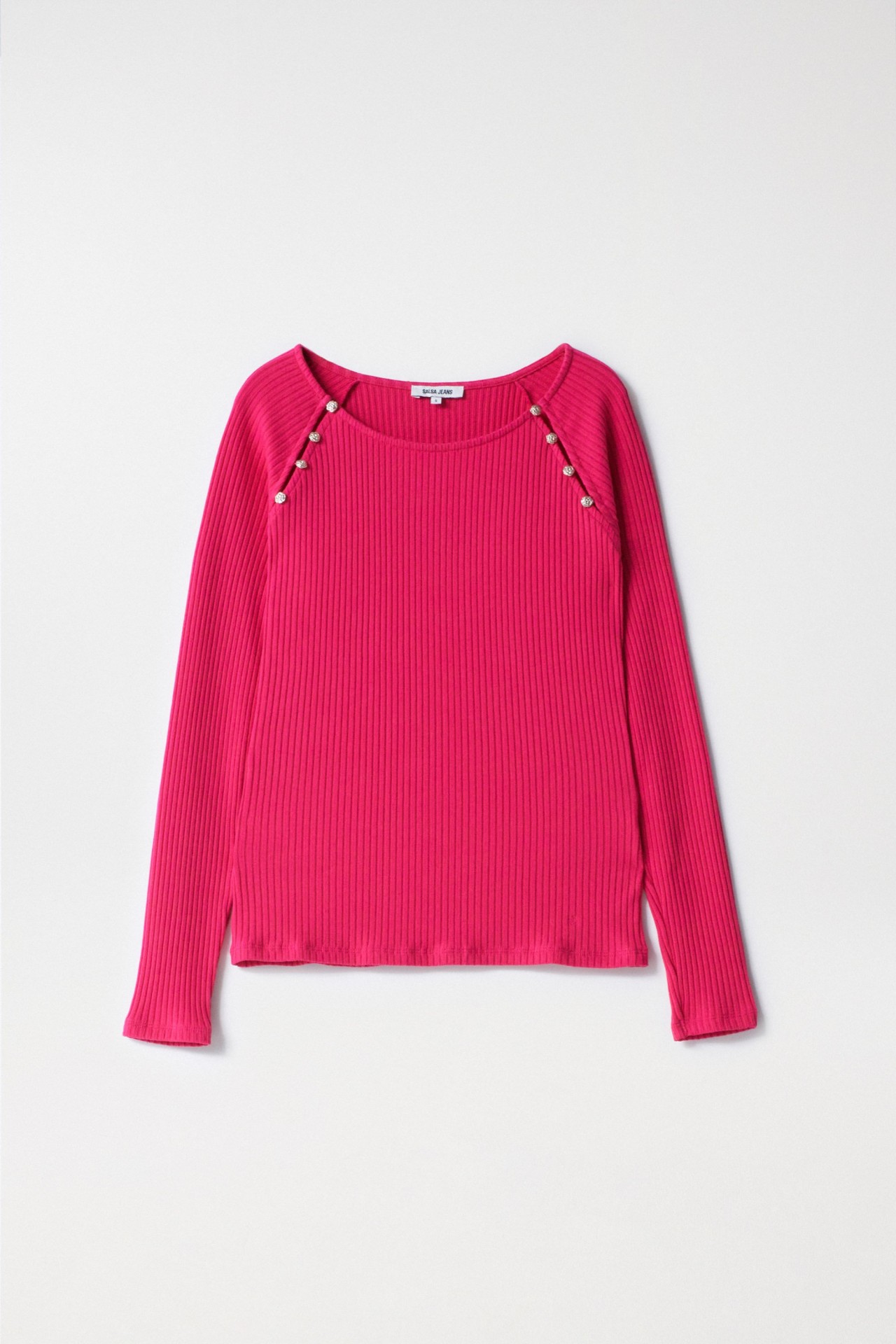 RIBBED JUMPER WITH APPLIQUS