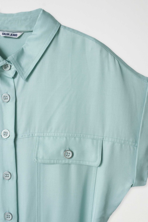 COMBINAISON SATINÉE AVEC CEINTURE