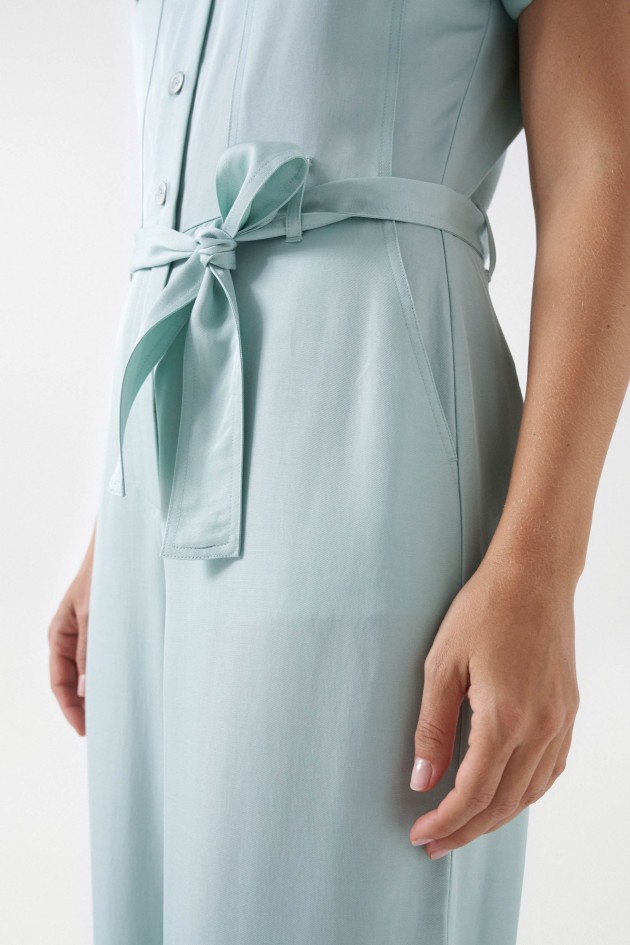 COMBINAISON SATINÉE AVEC CEINTURE