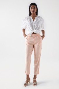 SLIM FIT LINEN CHINO