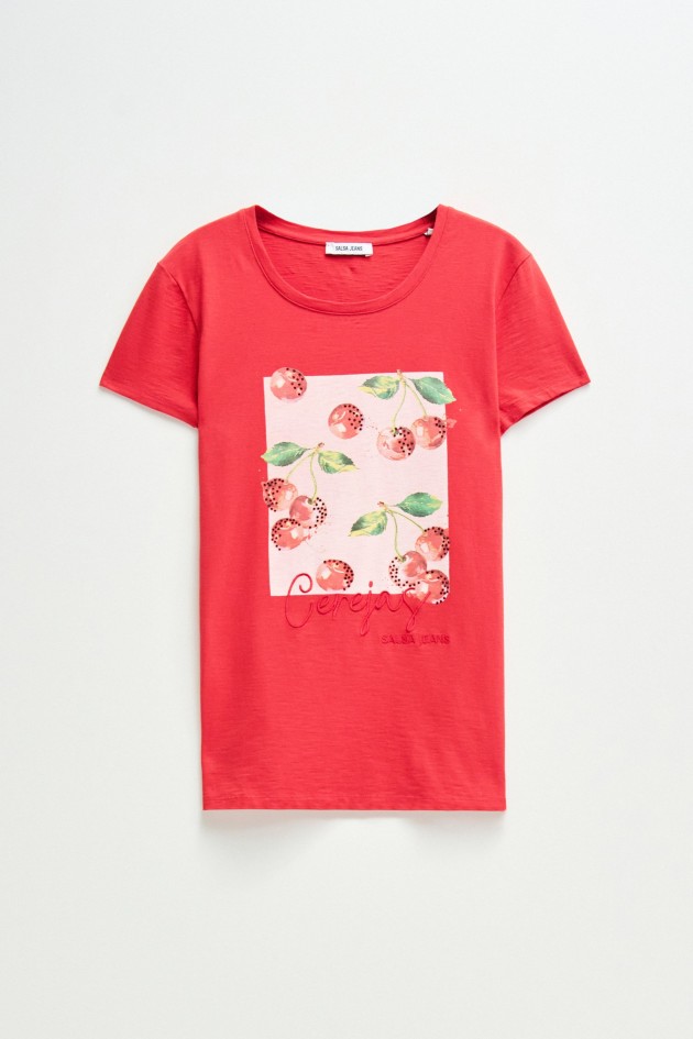 T-SHIRT MIT PRINT