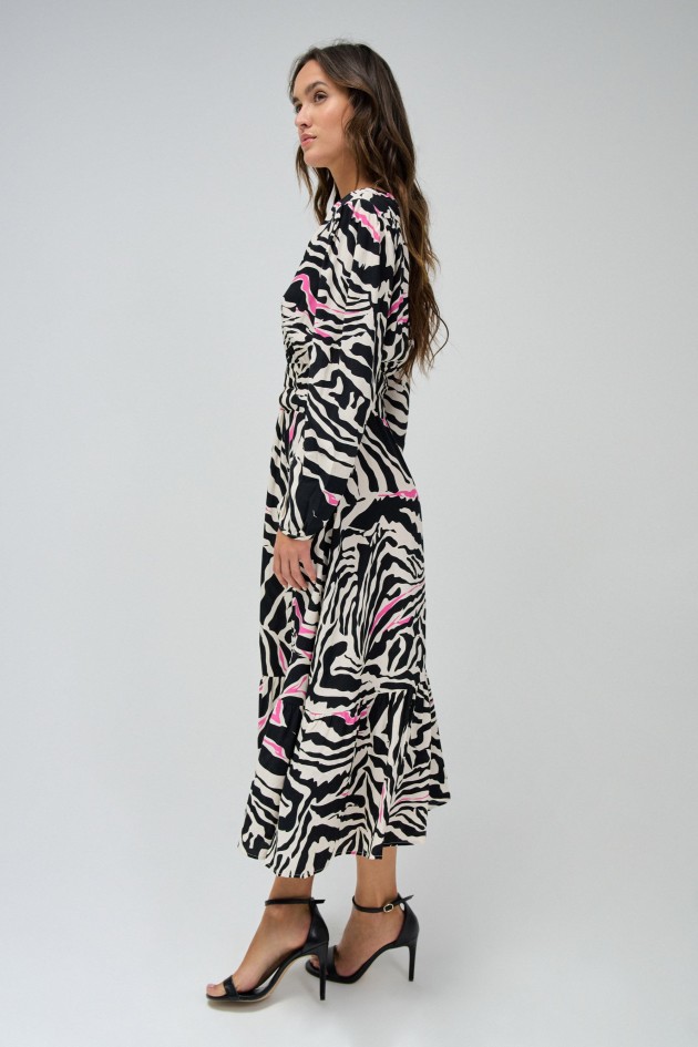 ROBE MIDI IMPRIMÉ ANIMAL
