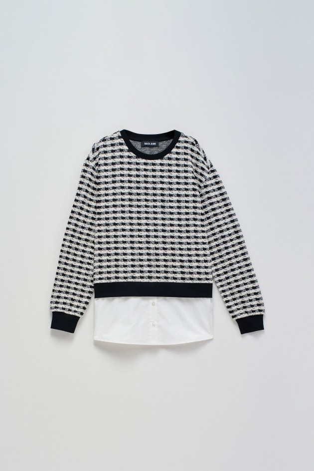 SWEATER COMBINED WITH SHIRT