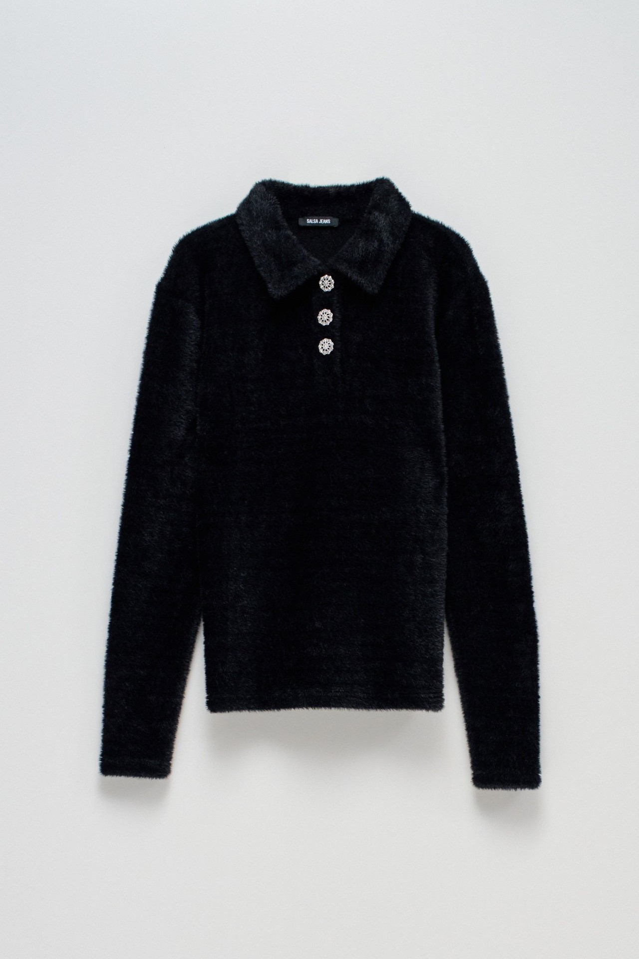 FLEECE POLO-STYLE JUMPER