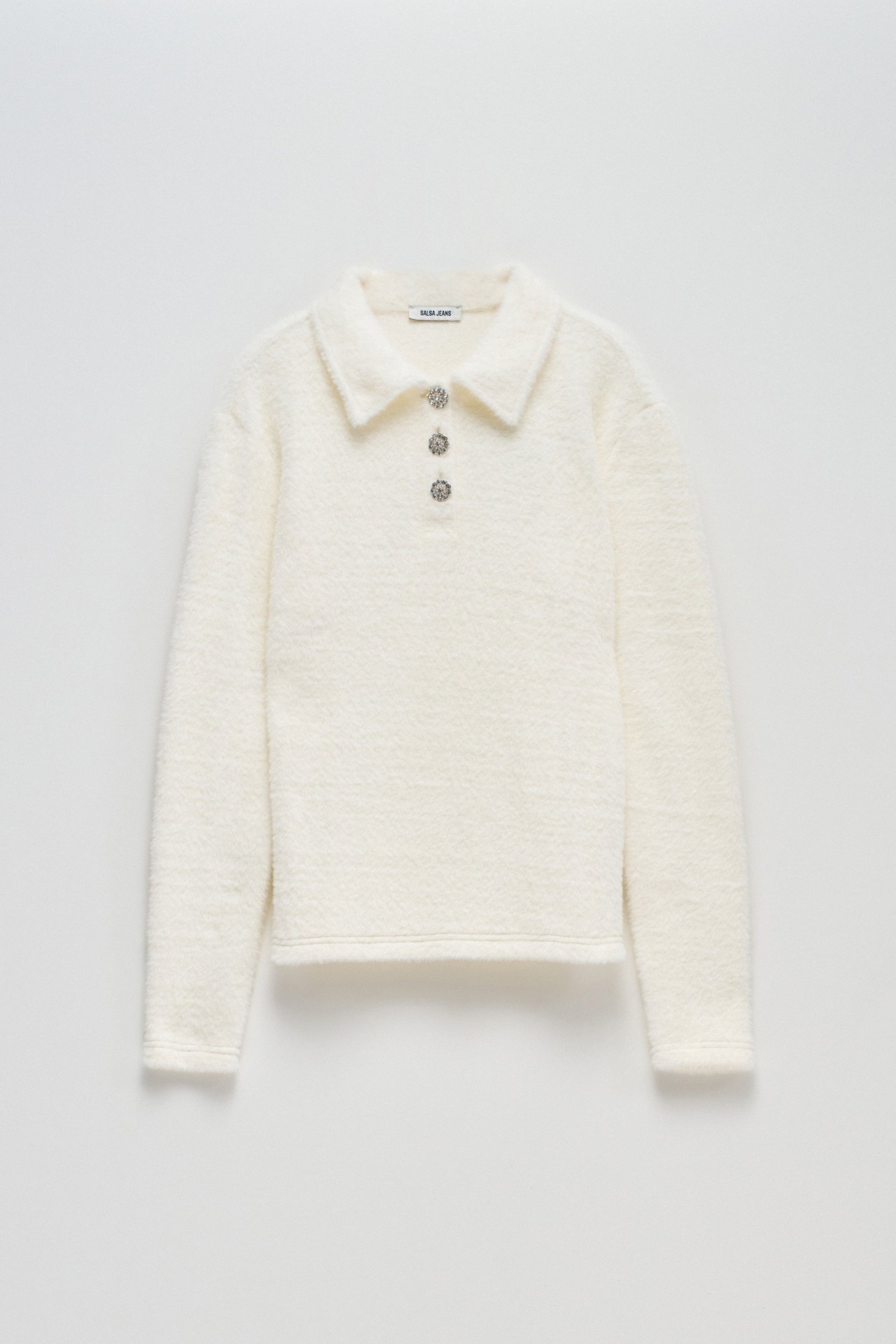FLEECE POLO-STYLE JUMPER