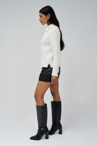 PULLOVER IN POLO-STYLE