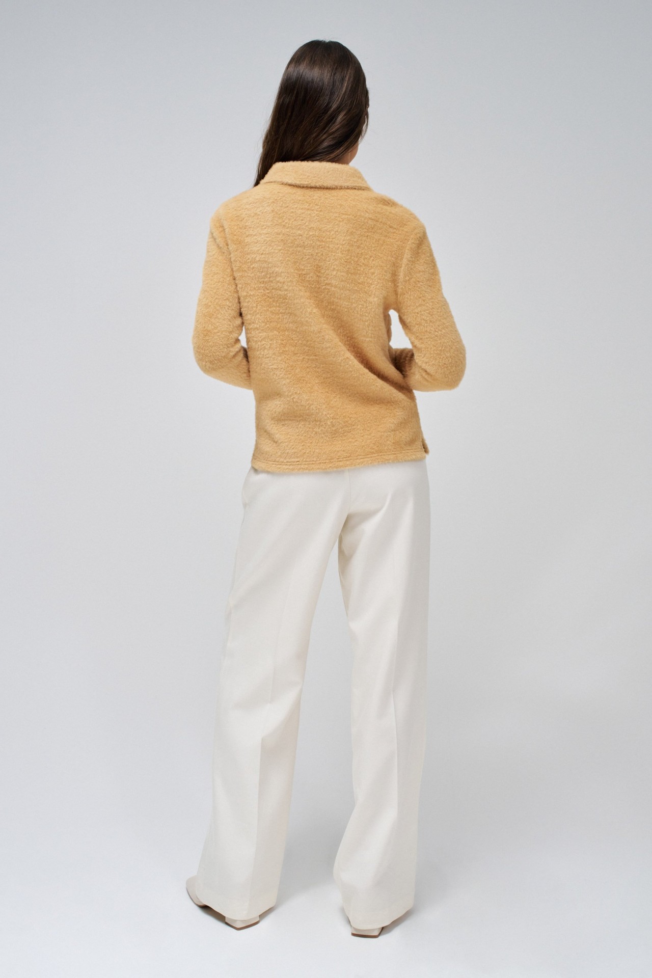 FLEECE POLO-STYLE JUMPER