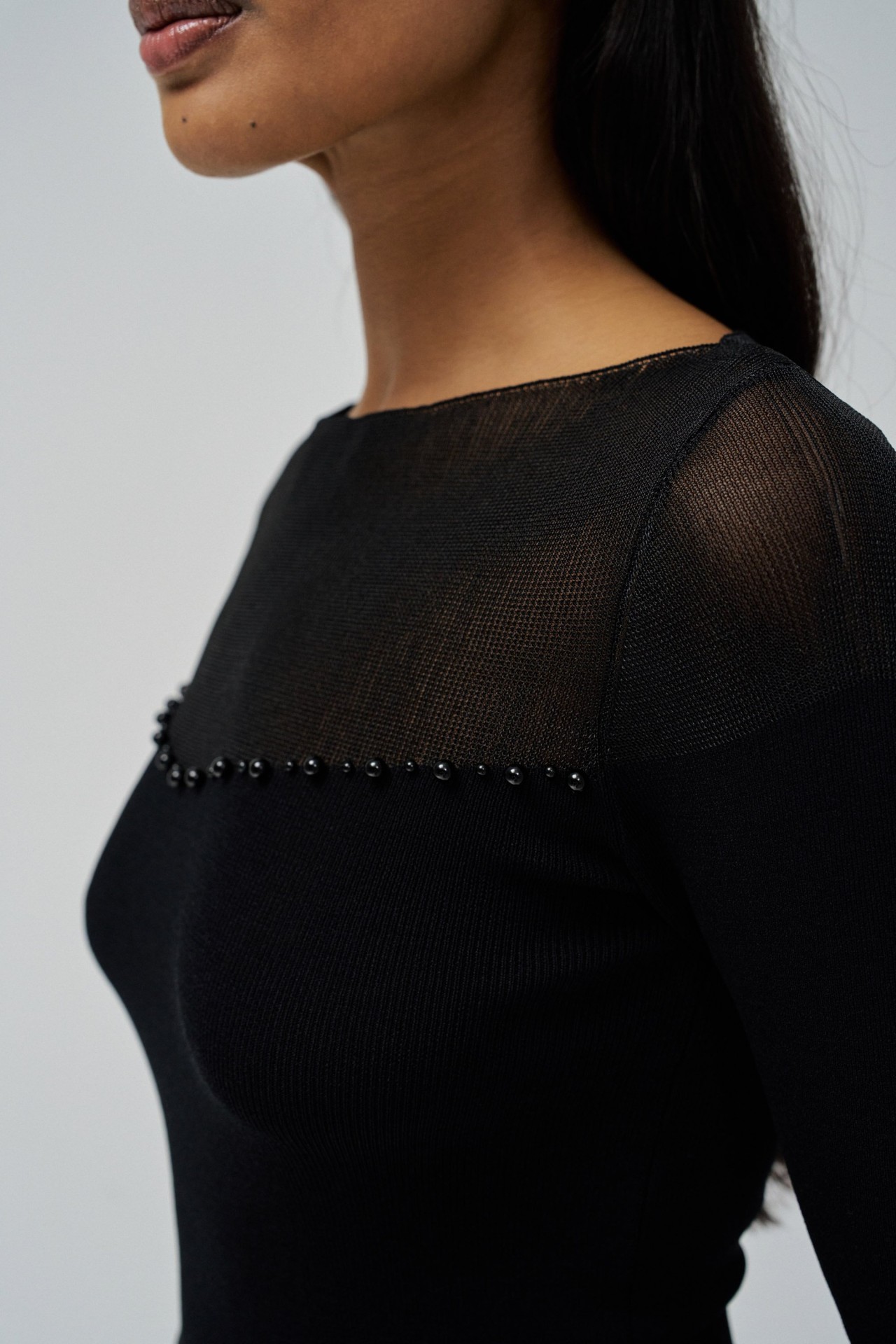 CAMISOLA DE TULE COM TOP