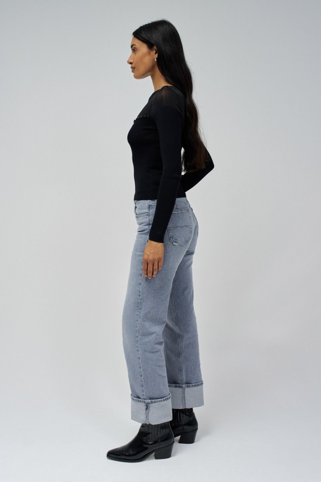 CAMISOLA DE TULE COM TOP