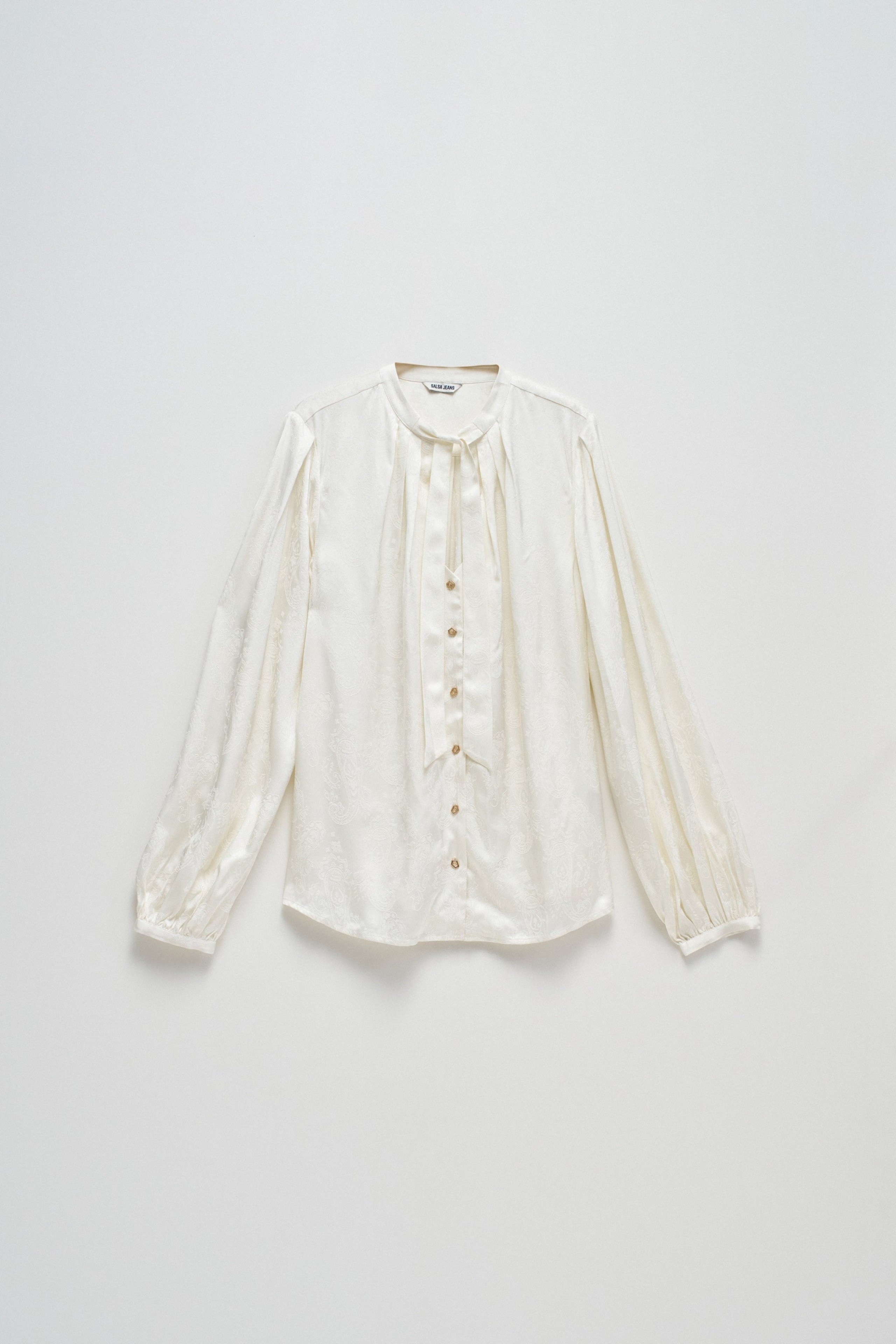 BLUSE MIT SCHLEIFENDETAIL