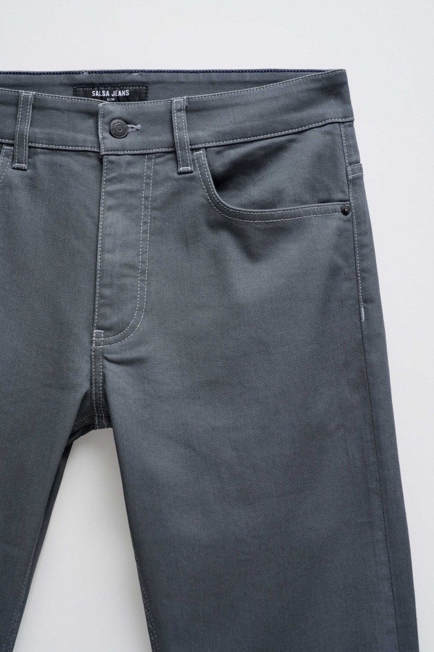 PANTALON SLIM S-ACTIV ENDUIT