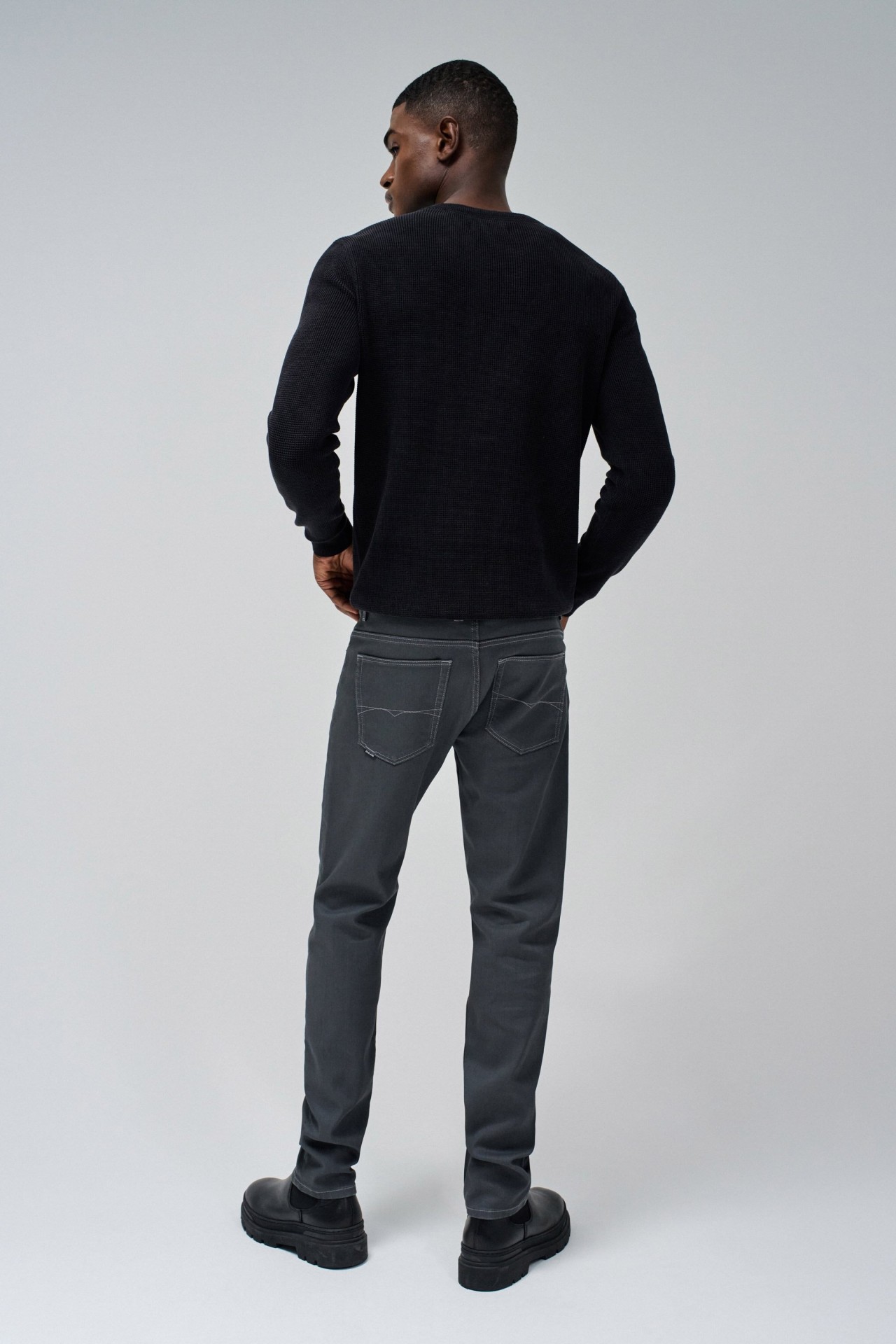 PANTALON SLIM S-ACTIV ENDUIT