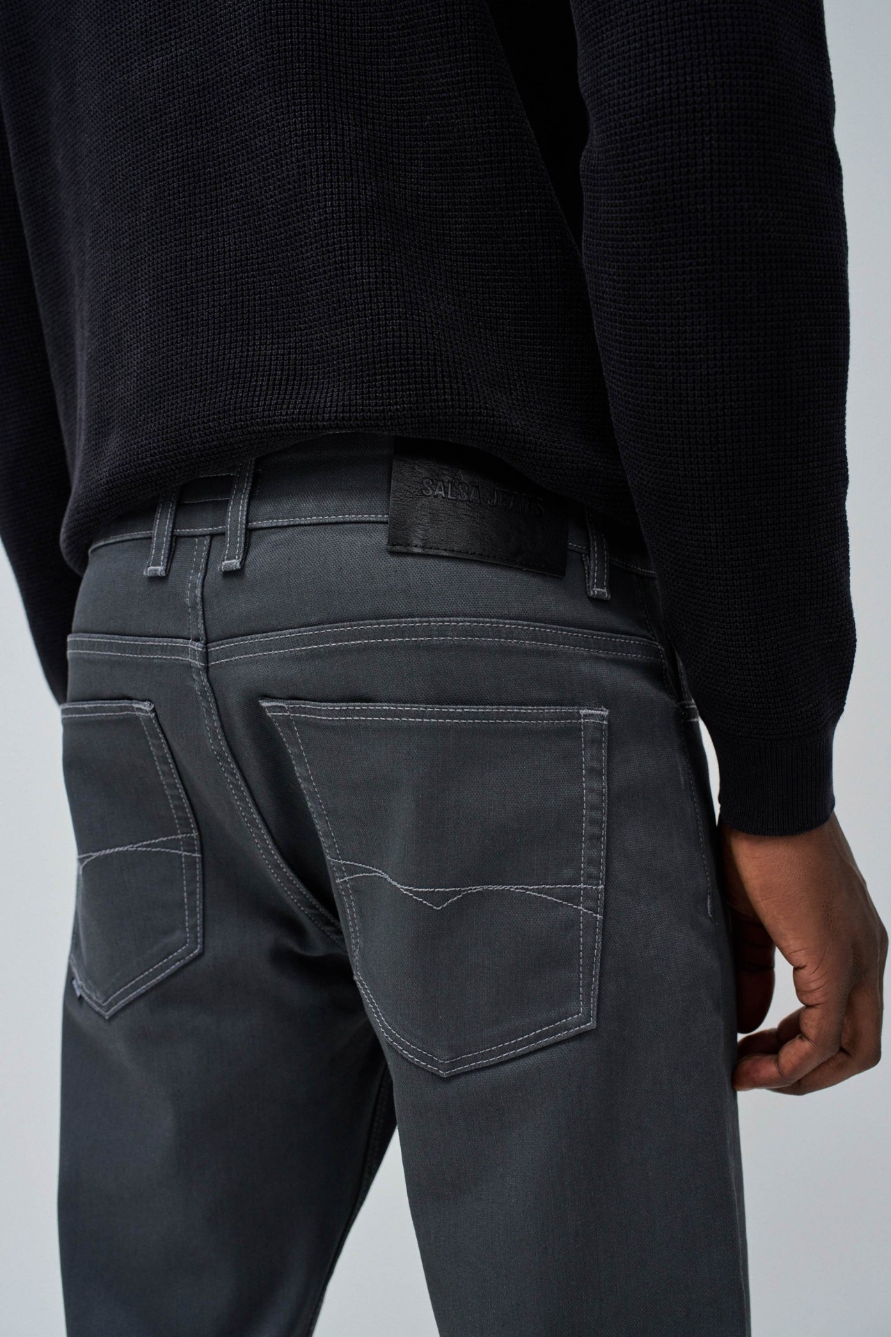 PANTALON SLIM S-ACTIV ENDUIT