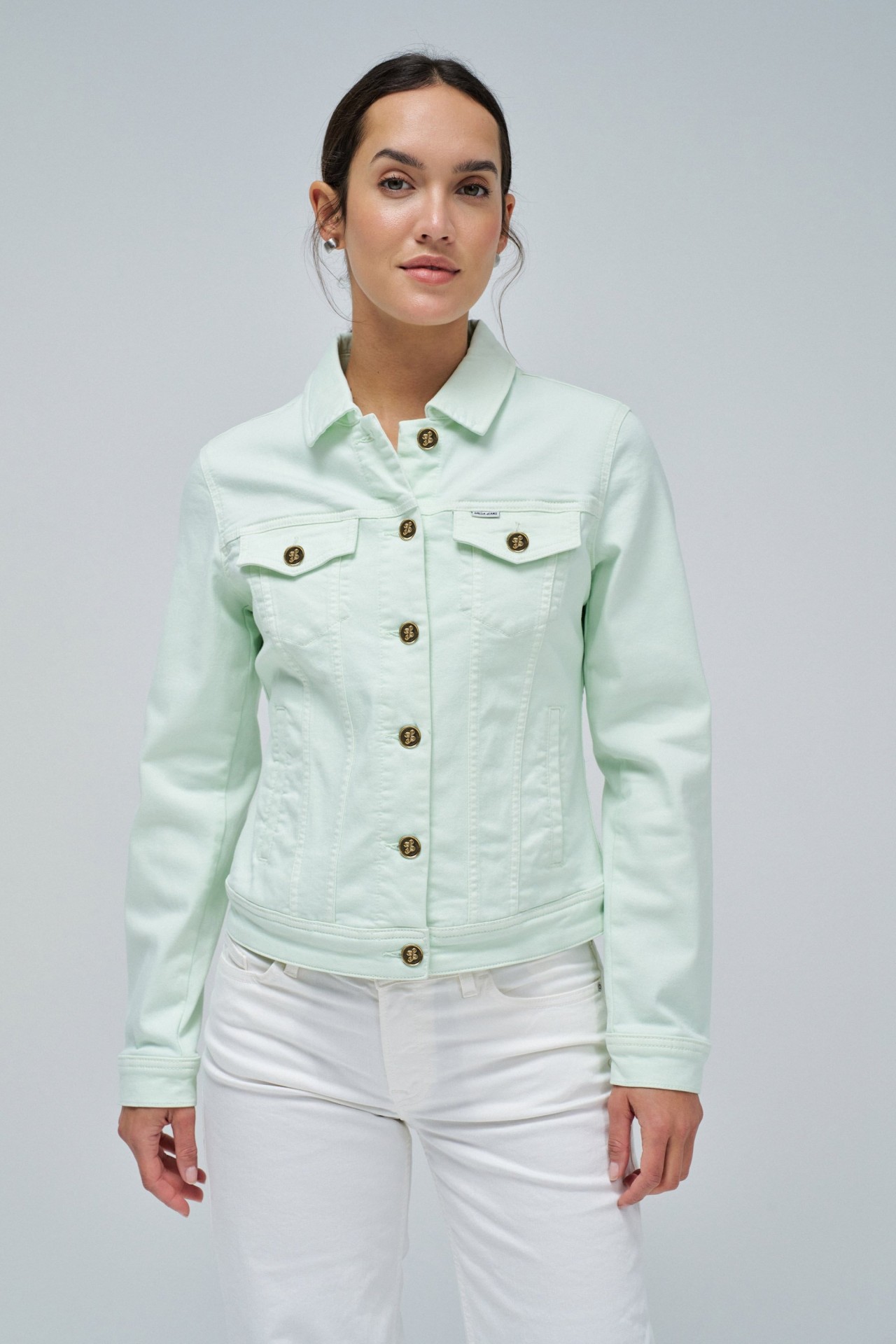 VESTE EN JEAN DE COULEUR