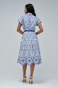 SHIRT DRESS IN ENGLISH EMBROIDERY