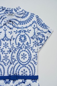 SHIRT DRESS IN ENGLISH EMBROIDERY
