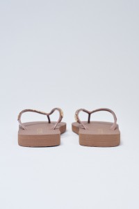 SLIPPERS WITH GOLD APPLIQUS