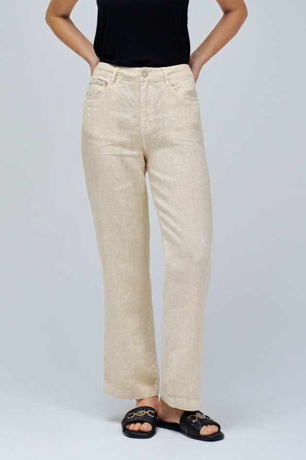 PANTALONES STRAIGHT EN LINO