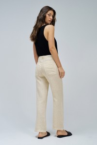 PANTALONES STRAIGHT EN LINO