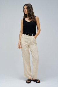 PANTALONES STRAIGHT EN LINO