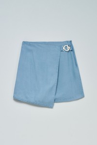 FALDA-PANTALN EN LIGHTDENIM