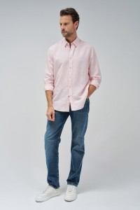 SHIRT WITH LINEN BLEND