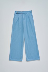 LIGHTDENIM PALAZZO TROUSERS
