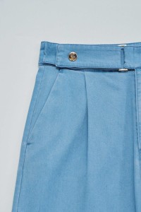 LIGHTDENIM PALAZZO TROUSERS