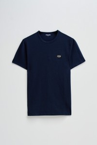 CAMISETA DE ALGODN CON APLIQUE CON BRANDING