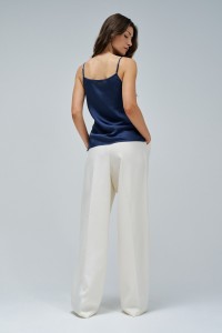 HAUT EN SATIN AVEC DENTELLE